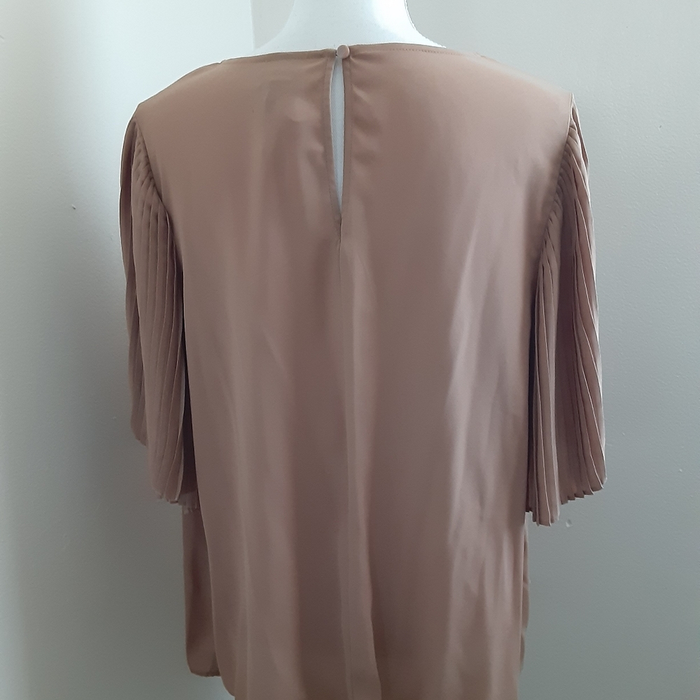 Worthington Womens Crew Neck Short Sleeve Blouse Size OX New $18 - Picture 6 of 16